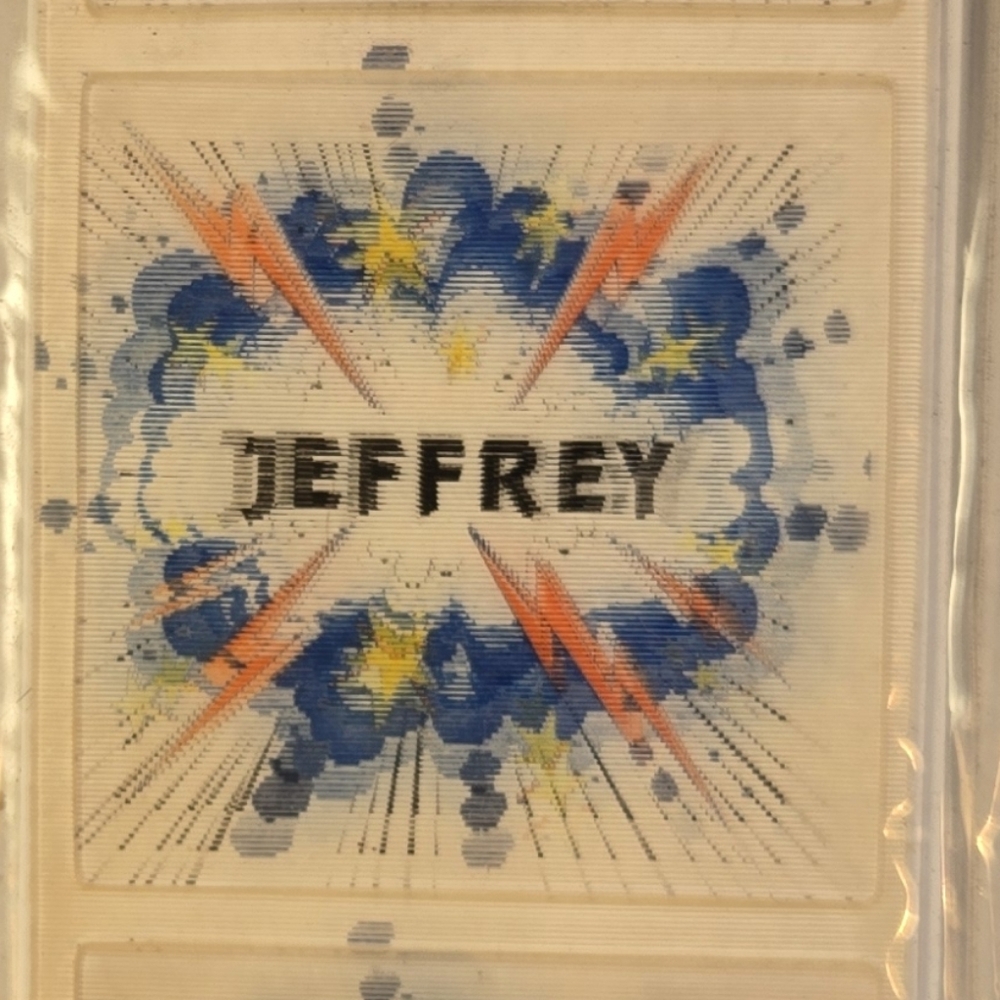 Stravina Zany Namz Jeffrey Hologram Action Stickers (4-packs)  - 16 Stickers